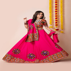 Navratri Special Heavy Rayon Embroidered Lehenga Choli